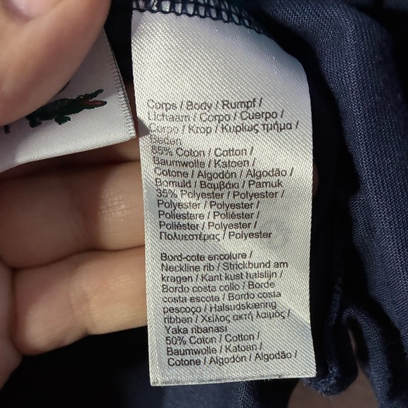Lacoste Men's Navy Graphic T-Shirt XXL - Picture 13 of 15